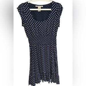 American Rag Navy Polka Dot Women's Dress, size S. EUC